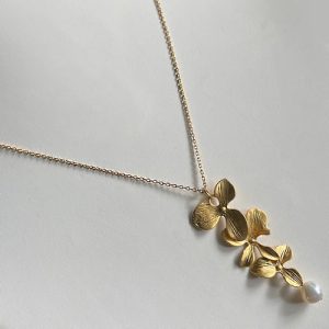Nouveaux Ketting Parel Romantisch Verguld Laradesign