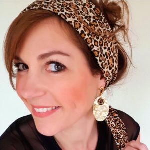 Gele statementoorbellen van parelmoer - Astrid