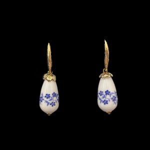 Delfts blauwe druppel oorbellen | Museum collectie