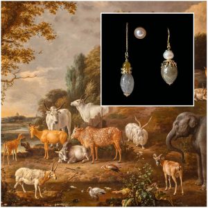 Earparty geïnspireerd op d’Hondecoeter bij Paleis Het Loo, natuurlijke look uit de museumcollectie van Lara Design