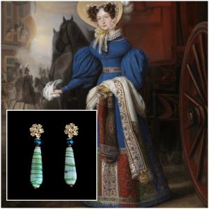 Groene oorbellen | Anna Paulowna | Paleis Het Loo