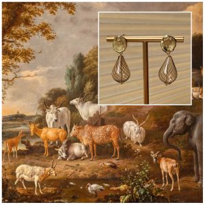 Oorbellen geblazen glas | d'Hondecoeter | Paleis Het Loo