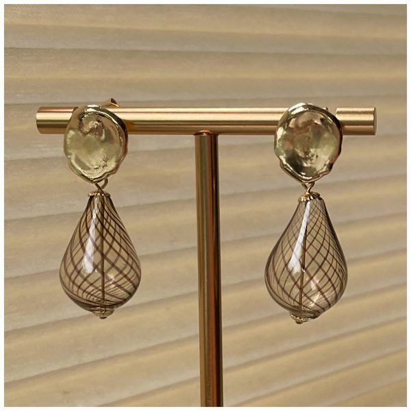 Oorbellen geblazen glas | d'Hondecoeter | Paleis Het Loo - Afbeelding 2
