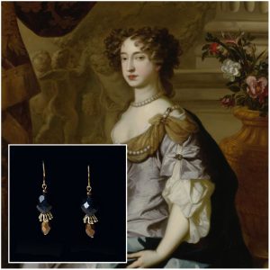 Oorbellen blauw | Marie Stuart II | Paleis Het Loo