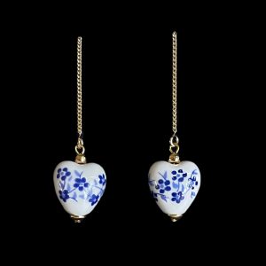 Delftsblauwe draadoorbellen hartje – Maartje, Museumcollectie