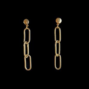 oorbellen vergulde schakels Hailey