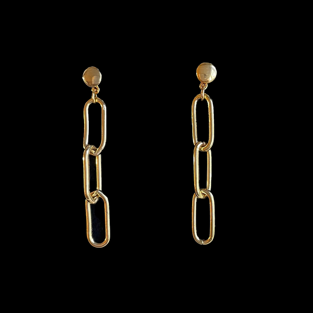 oorbellen vergulde schakels Hailey