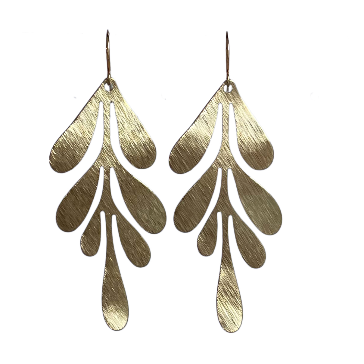 statement oorbellen verguld blad pippa